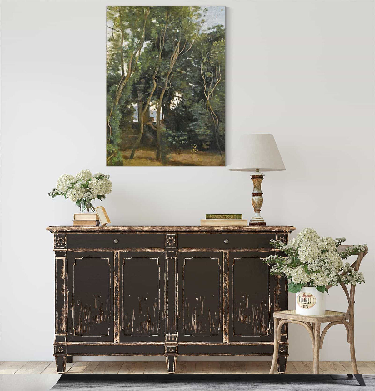 Le Matin Sous Les Arbres by Jean Baptiste Camille Corot