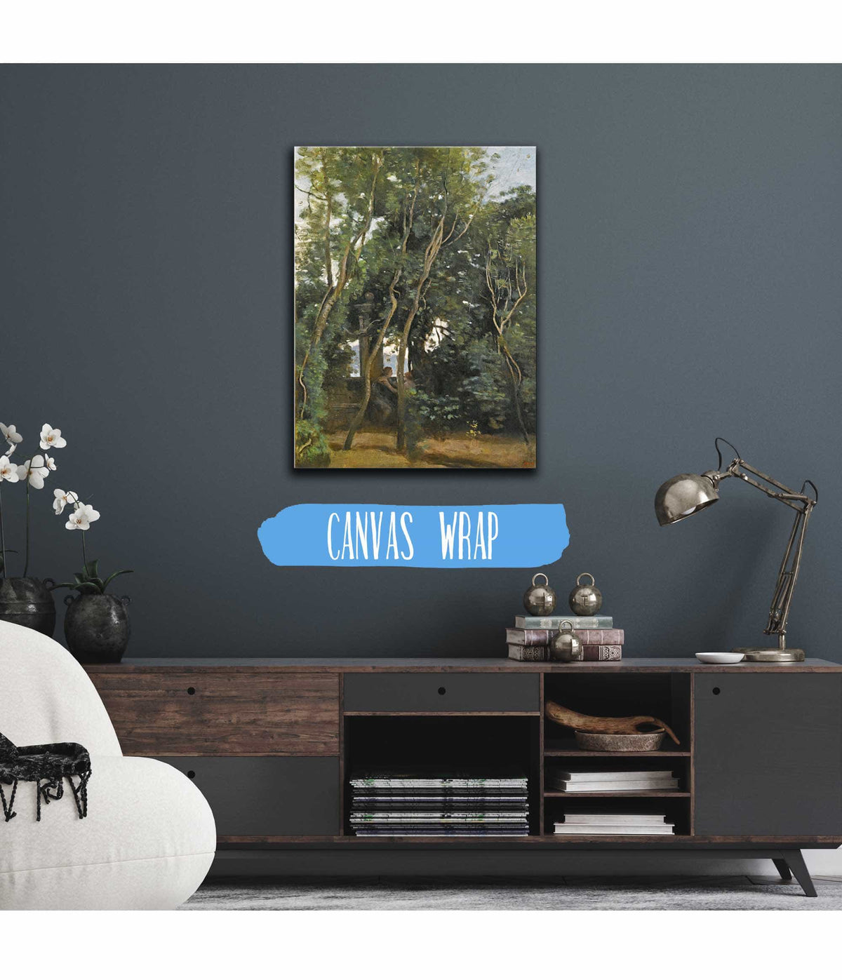 Le Matin Sous Les Arbres by Jean Baptiste Camille Corot