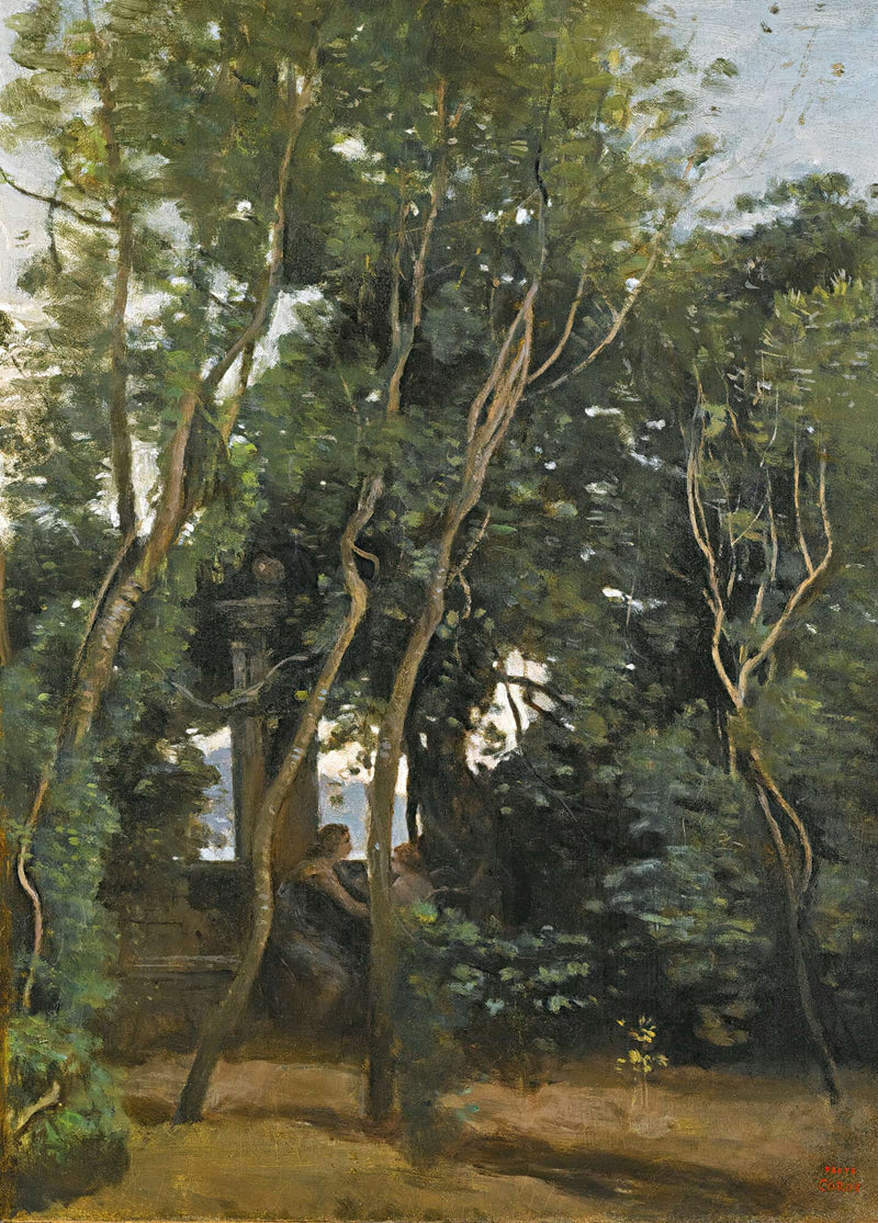 Le Matin Sous Les Arbres by Jean Baptiste Camille Corot