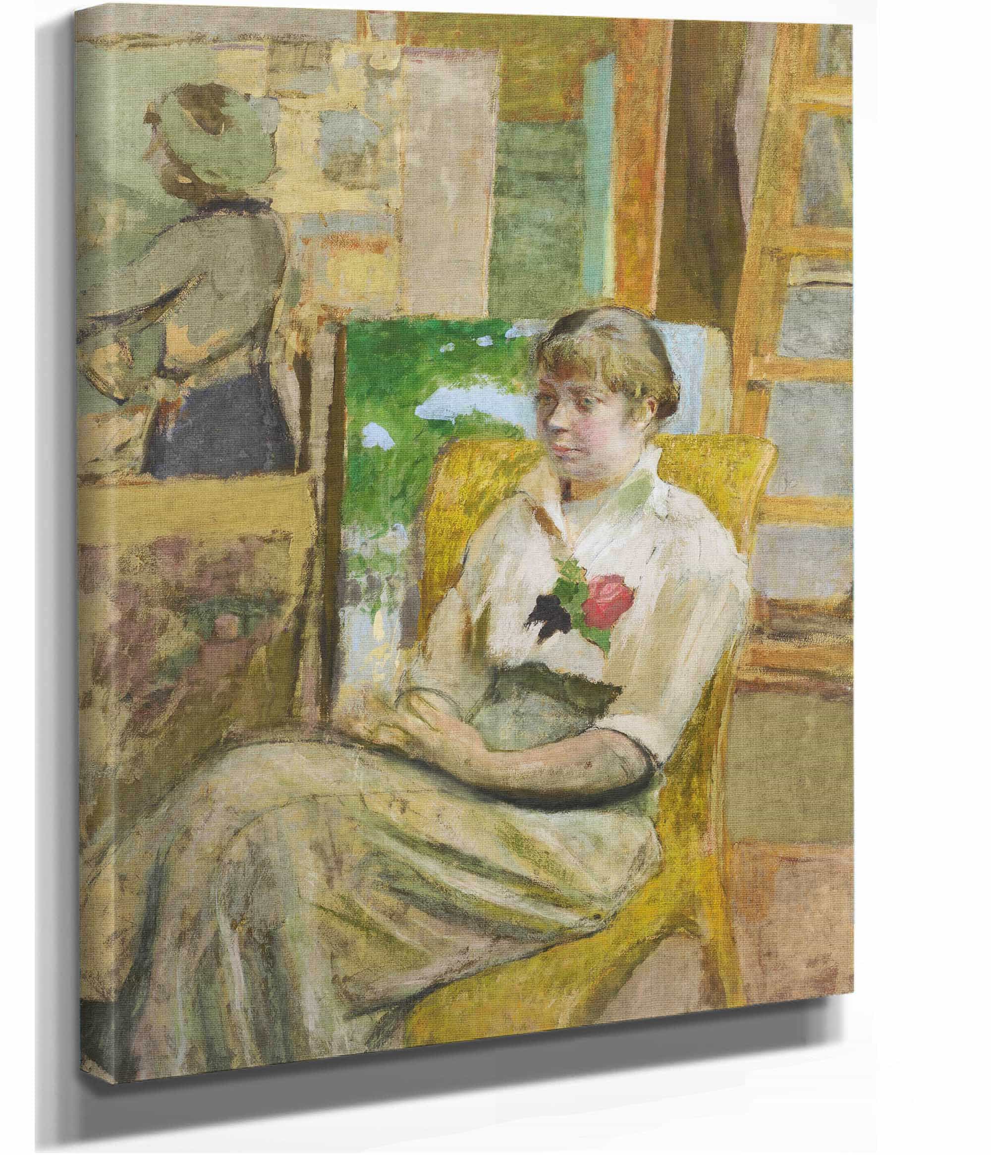 Le Modele A La Rose by Edouard Vuillard