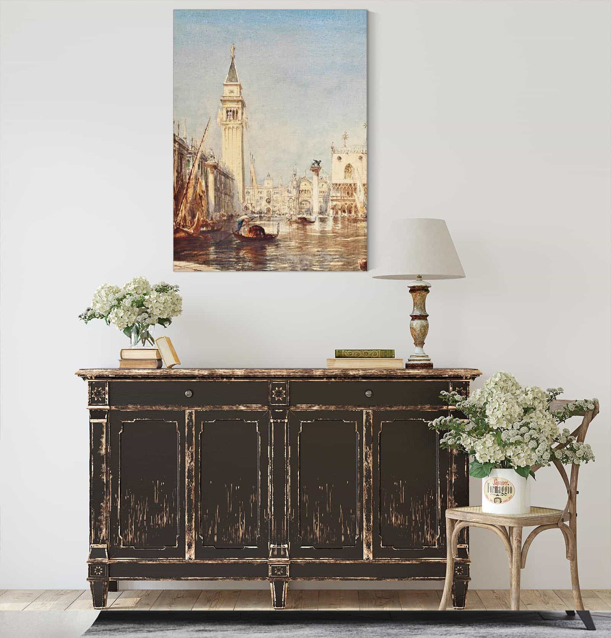 Le Mole Et La Piazetta Inondation by Felix Ziem