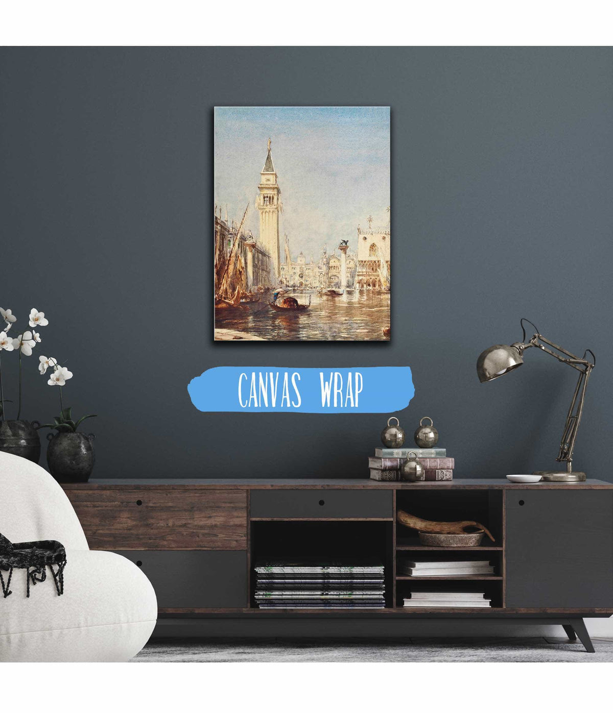 Le Mole Et La Piazetta Inondation by Felix Ziem