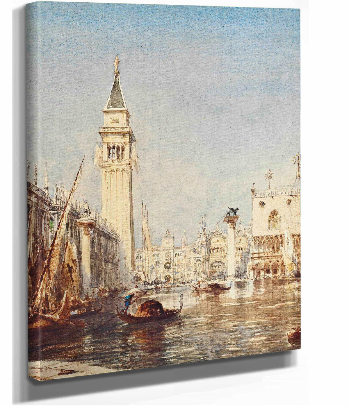 Le Mole Et La Piazetta Inondation by Felix Ziem