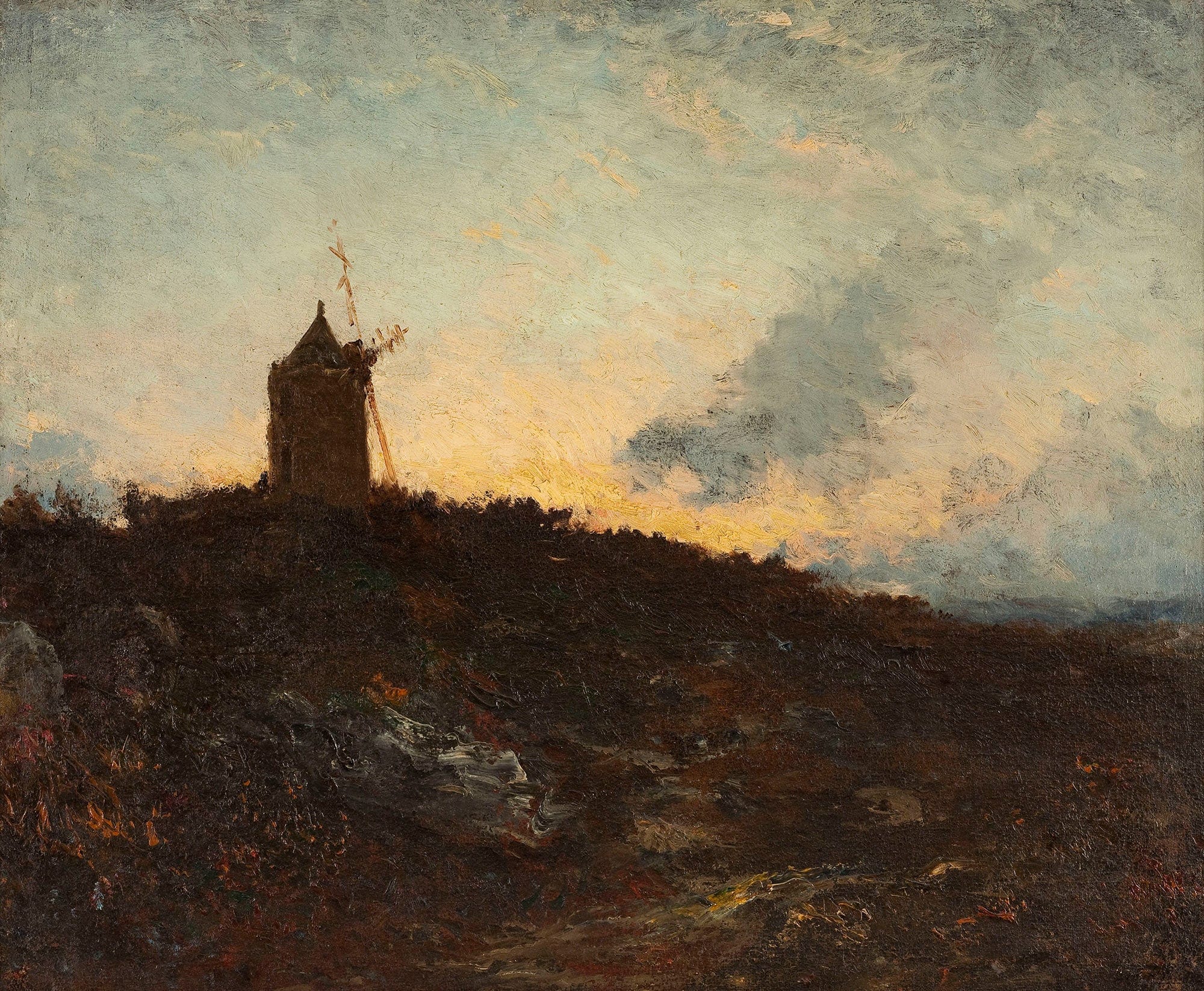 Le Moulin Environs De Martigues by Felix Ziem