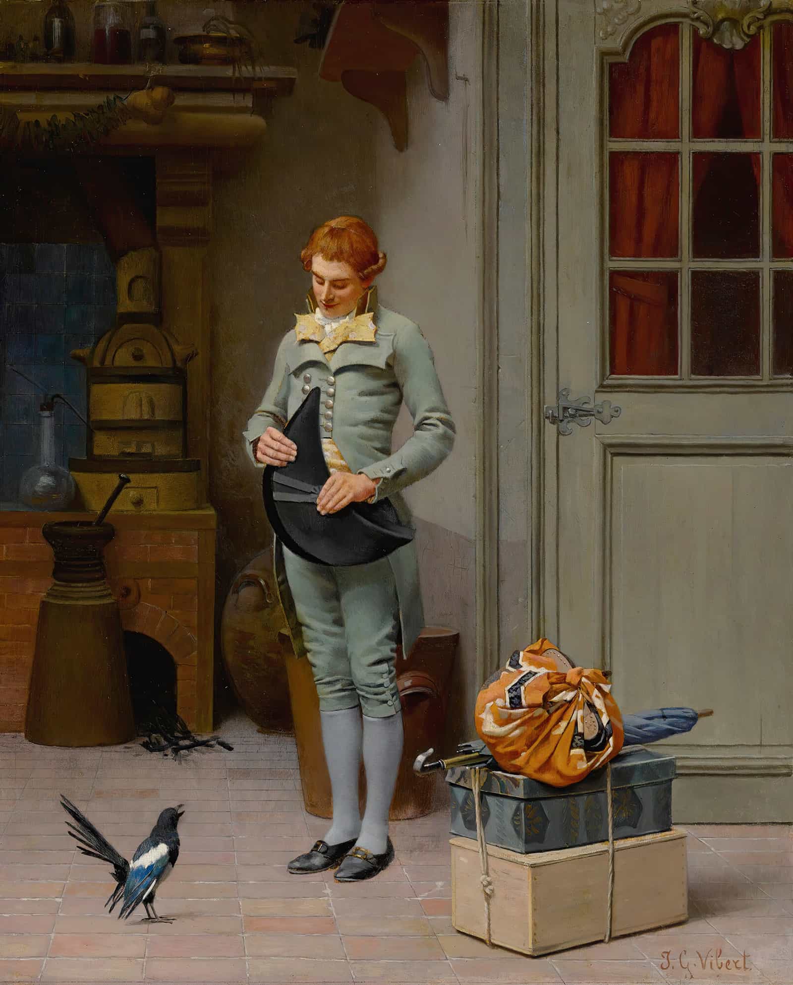 Le Nouveau Commis by Jehan Georges Vibert