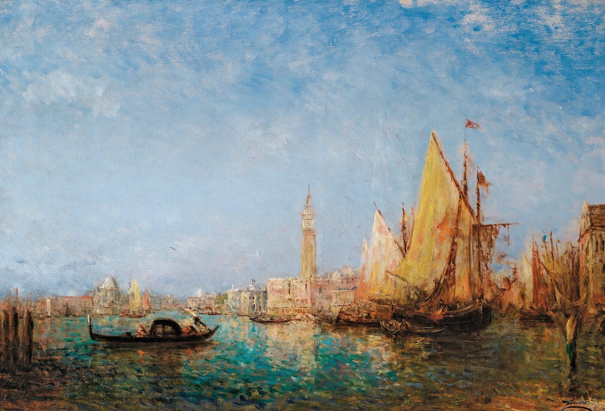 Le Palais Du Doge Venise by Felix Ziem