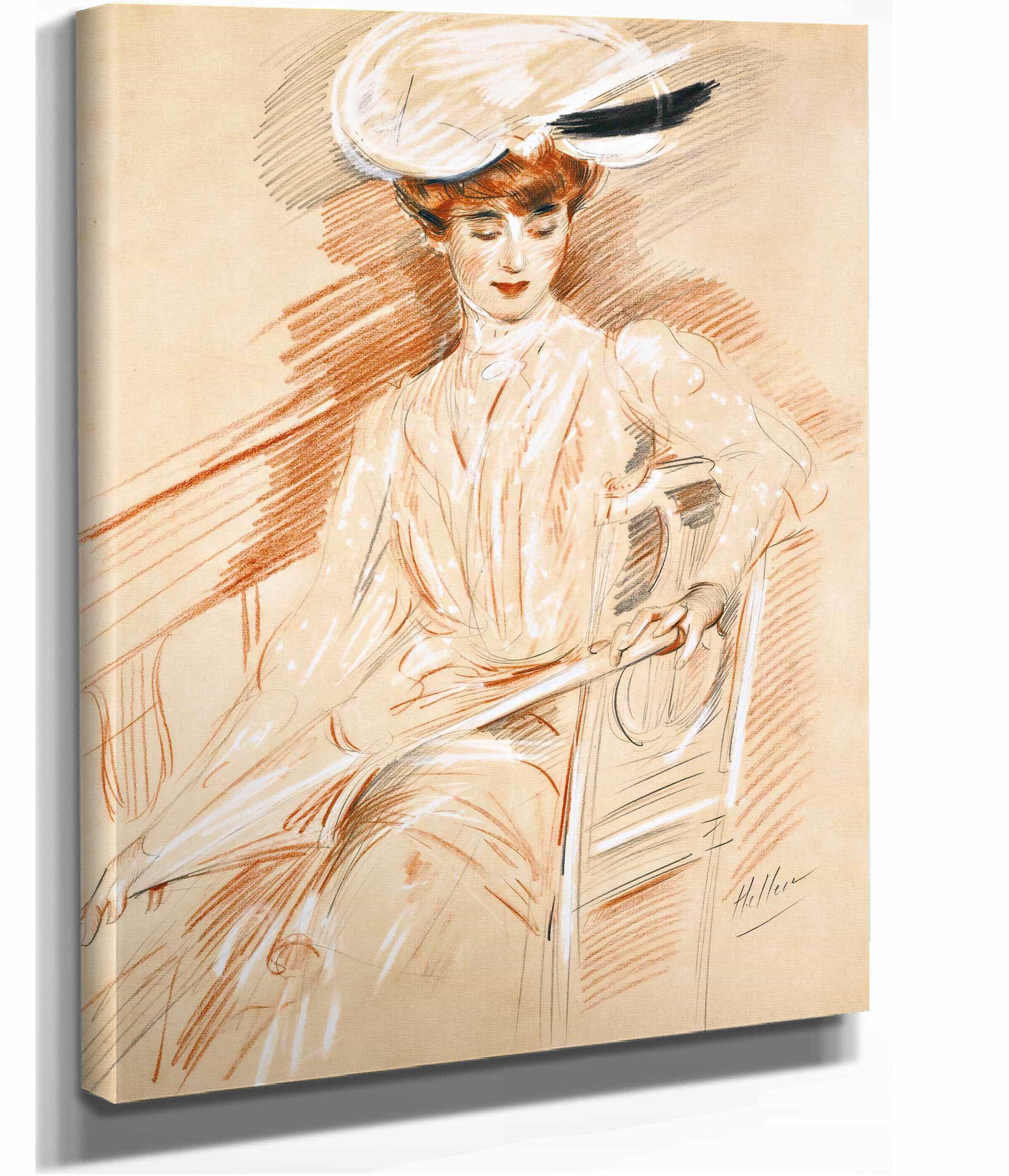 Le Parasol by Paul Cesar Helleu