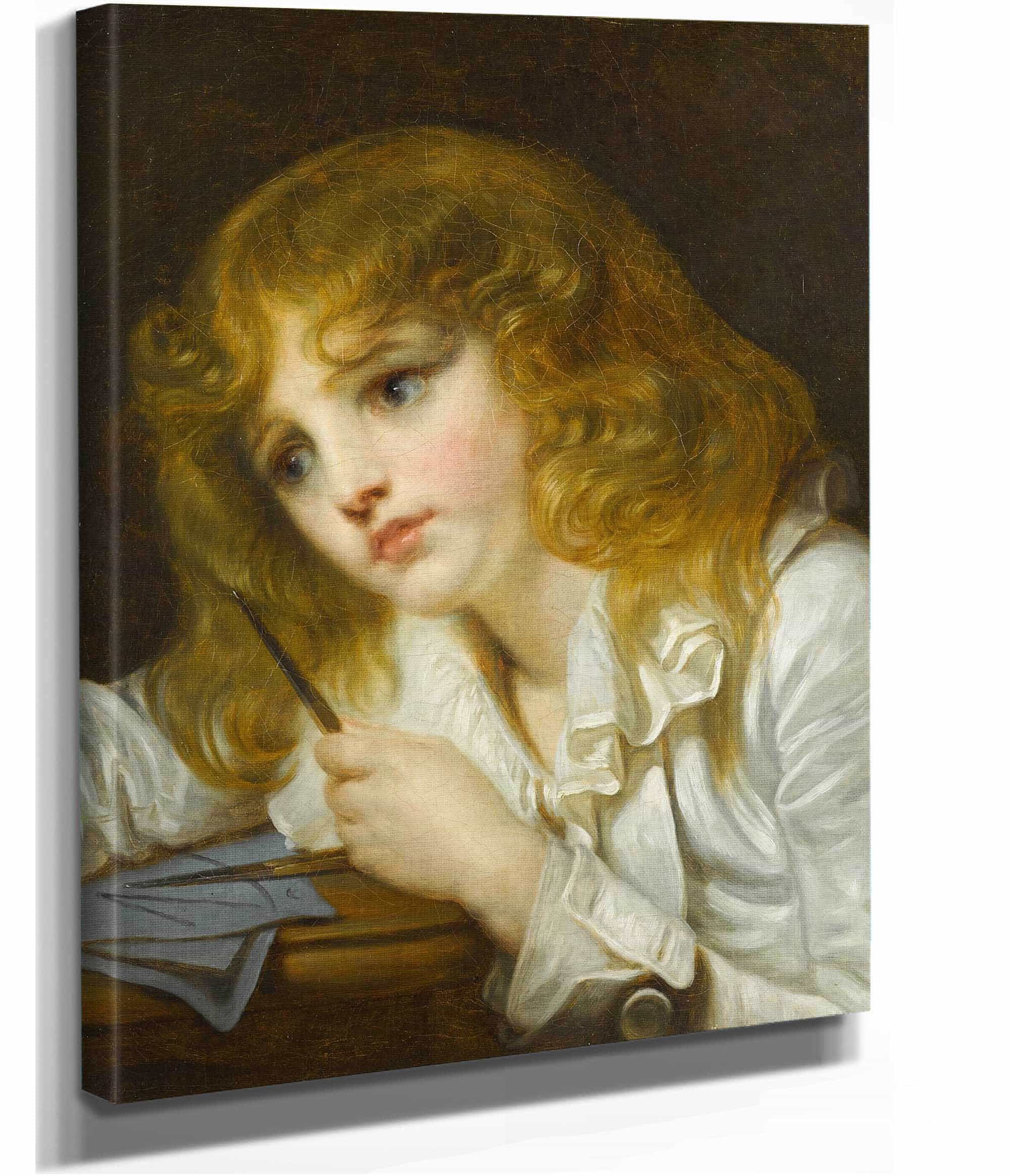 Le Petit Mathematicien by Jean Baptiste Greuze