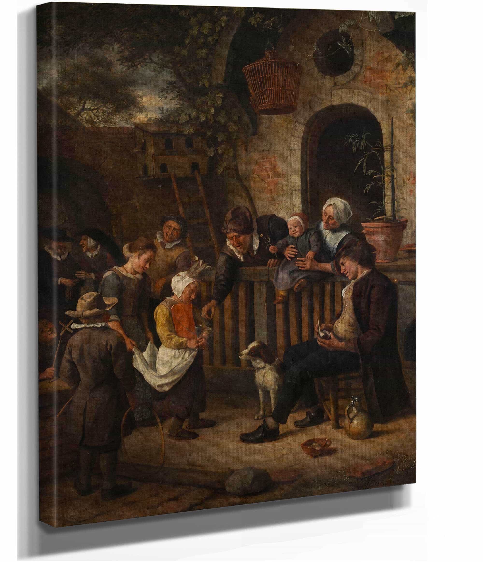 Le Petit Queteur  by Jan Steen