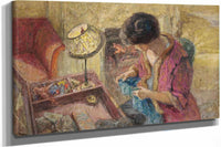 Le Petit Salon Madame Hessel A La Table A Ouvrage Etude by Edouard Vuillard