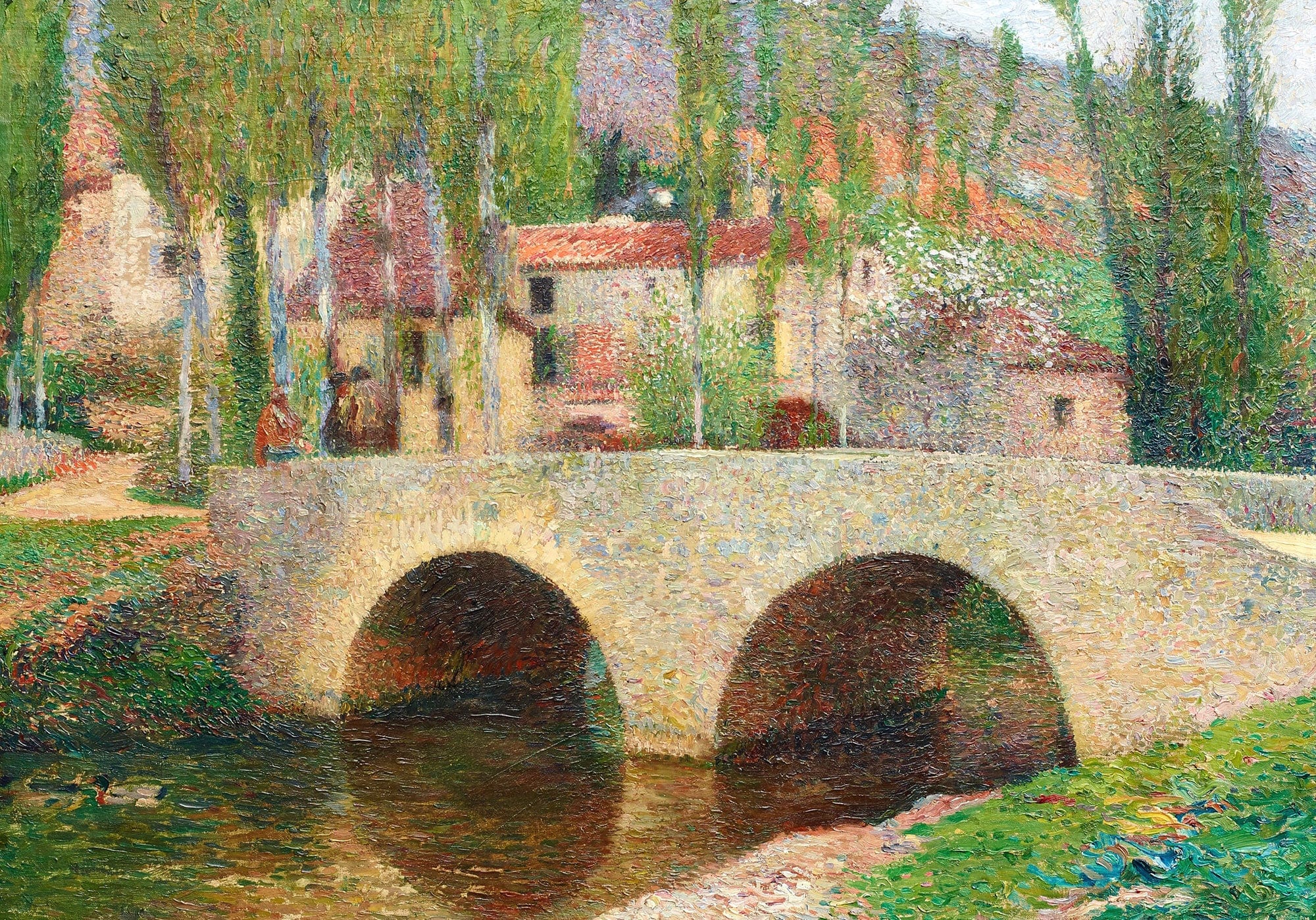 Le Pont A Labastide Du Vert by Henri Martin