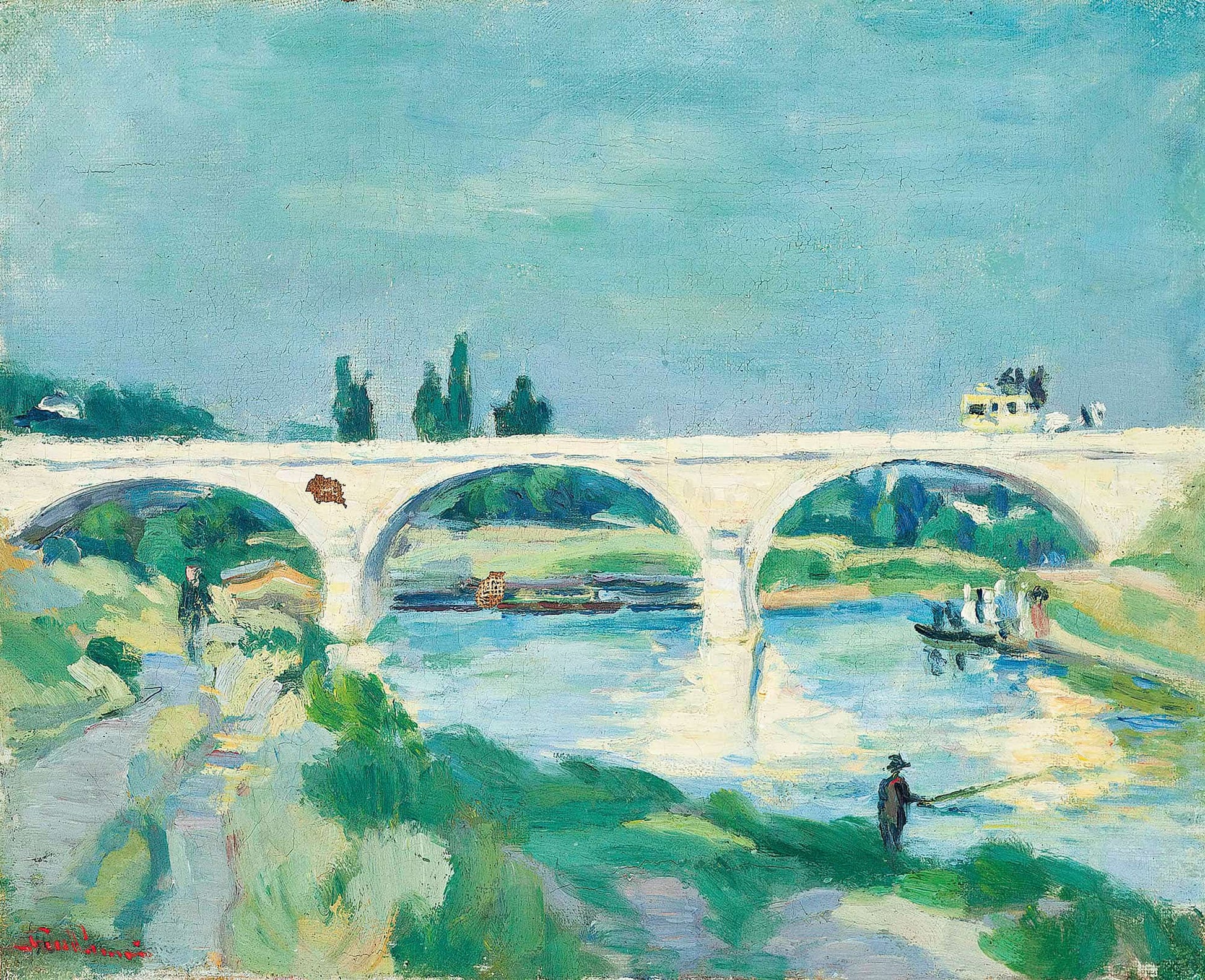 Le Pont De Charenton Ile De France by Armand Guillaumin
