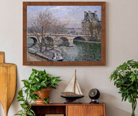 Le Pont Royal Et Le Pavillon De Flore by Camille Pissarro