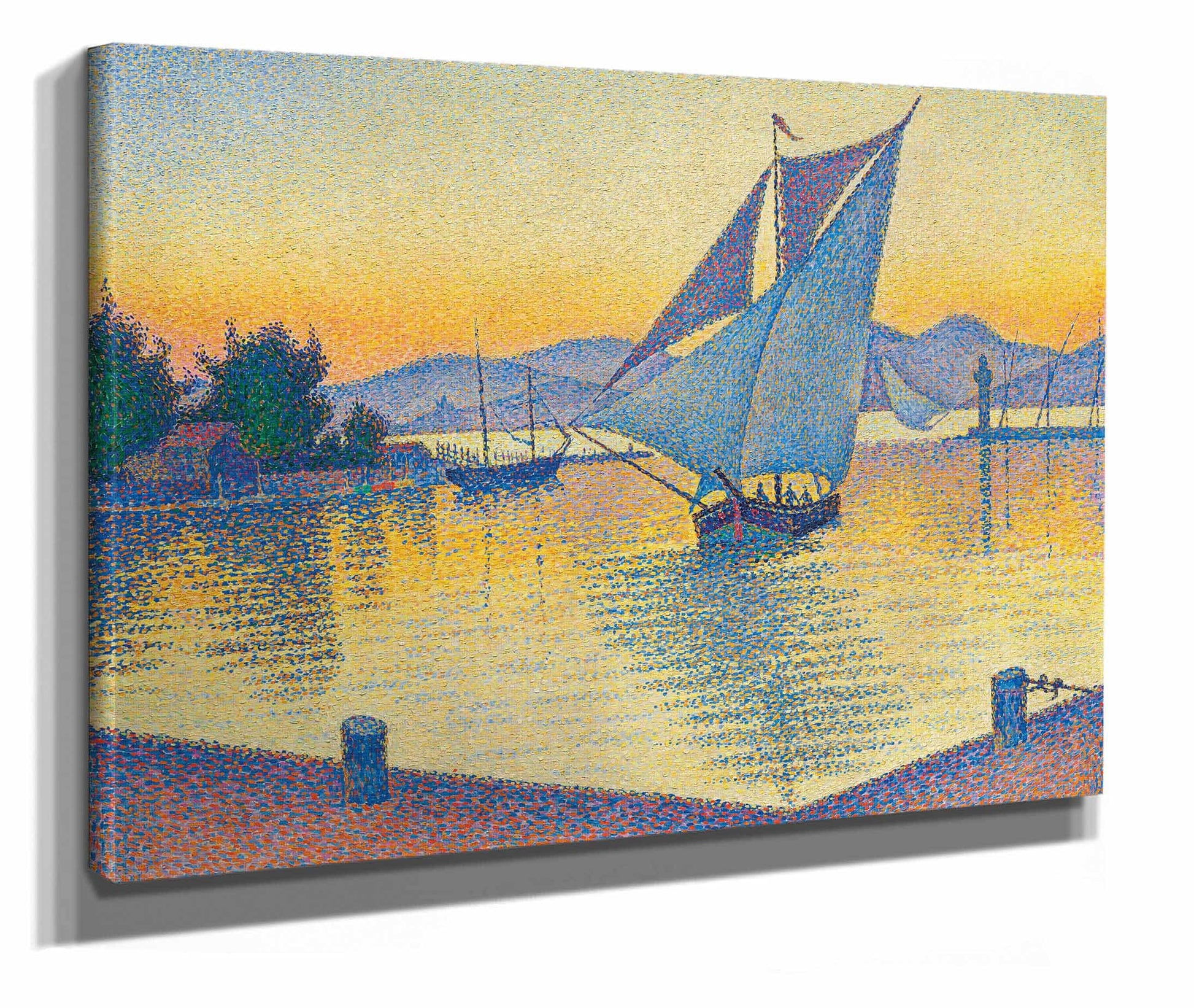 Le Port Au Soleil Couchant Opus Saint Tropez by Paul Signac