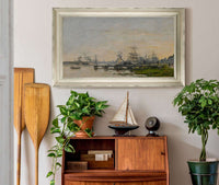 Le Port De Bordeaux Vu Du Quai De Bacalan by Eugene Boudin