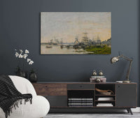 Le Port De Bordeaux Vu Du Quai De Bacalan by Eugene Boudin