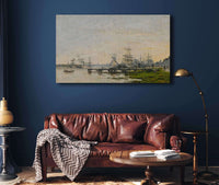 Le Port De Bordeaux Vu Du Quai De Bacalan by Eugene Boudin