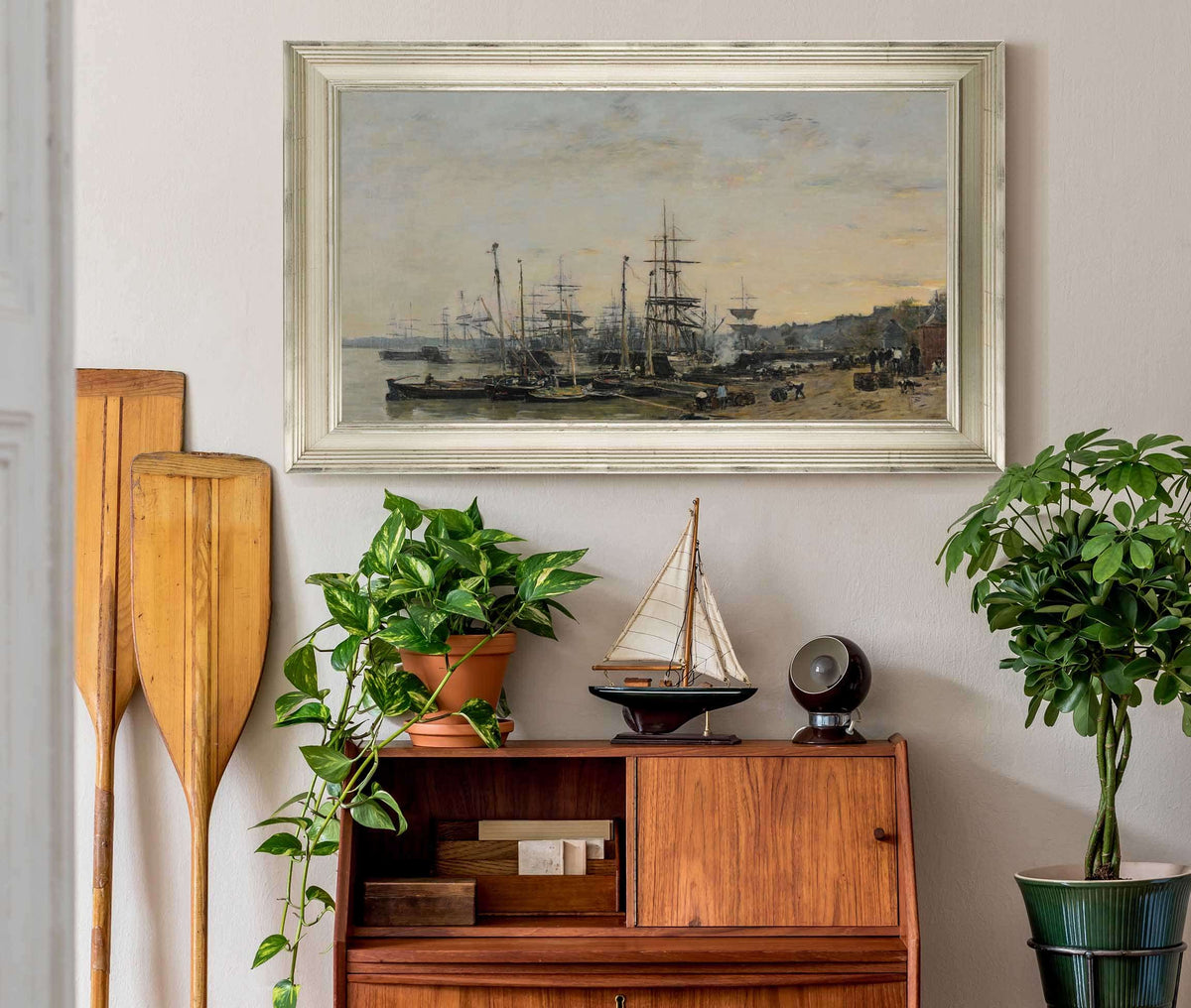 Le Port De Bordeaux Vu Du Quai Des Chartrons by Eugene Boudin