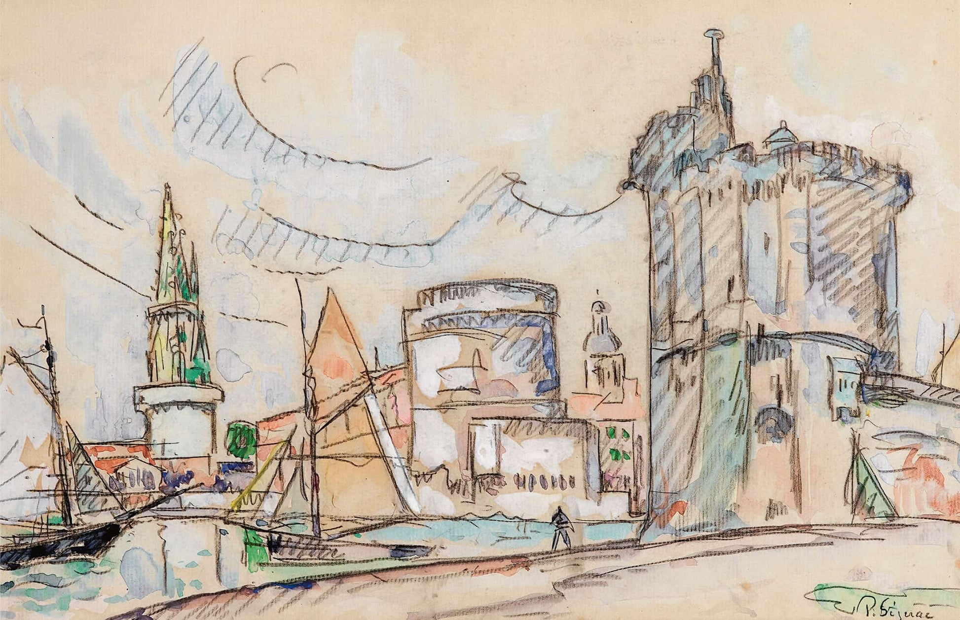 Le Port De La Rochelle by Paul Signac