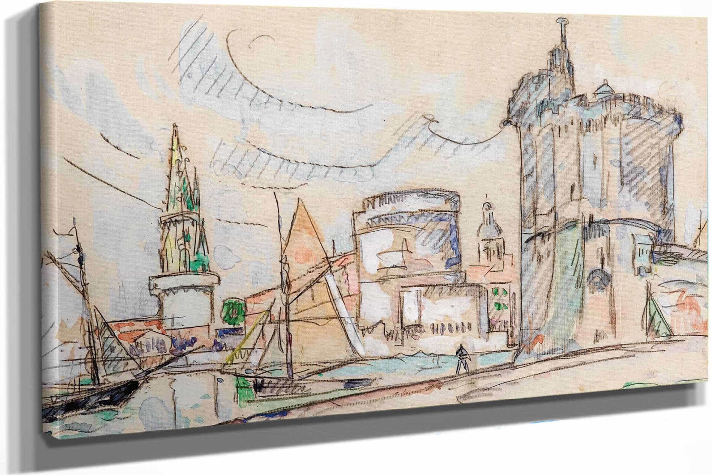 Le Port De La Rochelle by Paul Signac