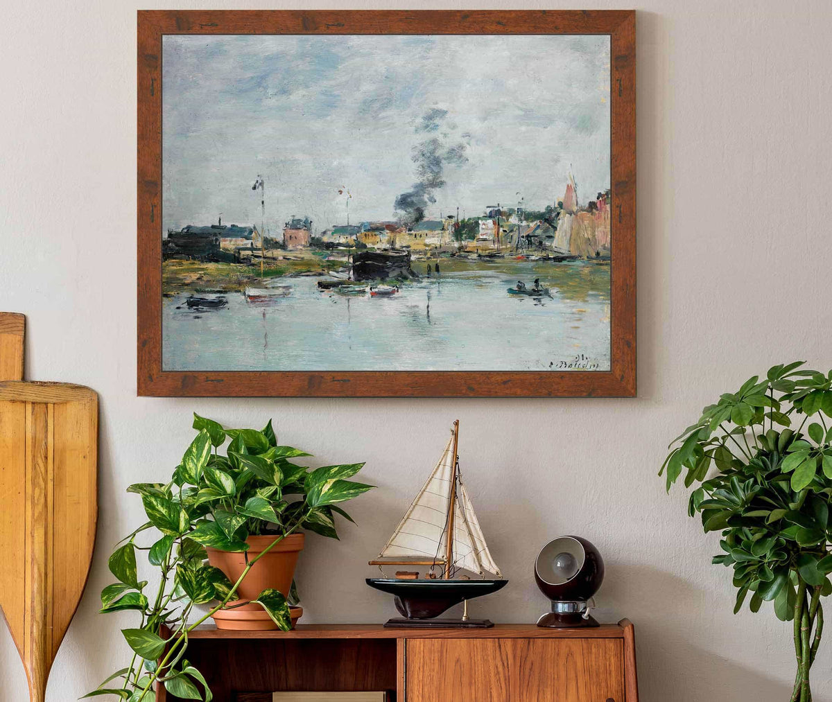 Le Port De Trouville by Eugene Boudin