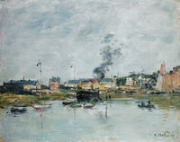 Le Port De Trouville by Eugene Boudin