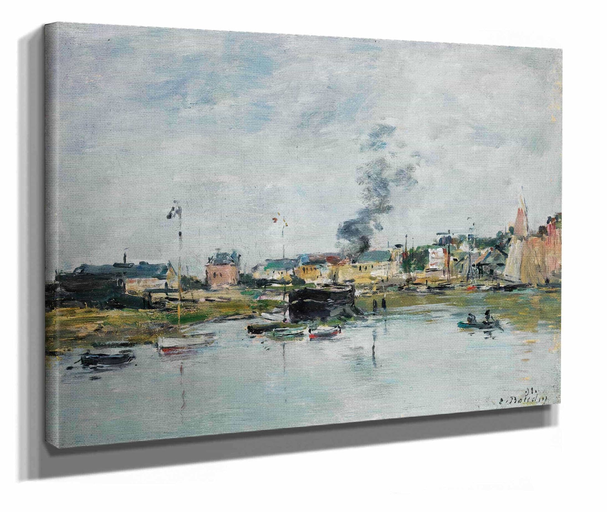 Le Port De Trouville by Eugene Boudin