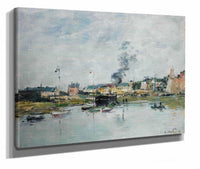 Le Port De Trouville by Eugene Boudin
