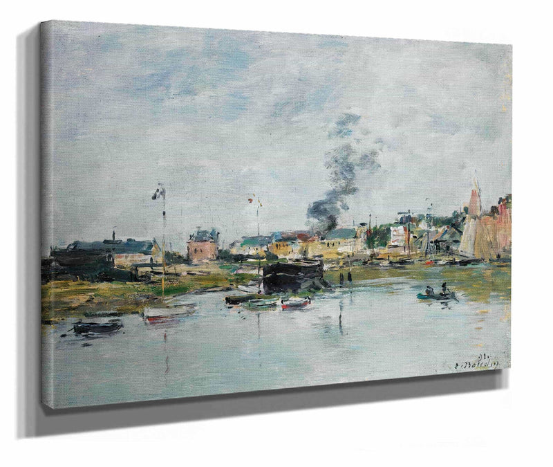 Le Port De Trouville by Eugene Boudin