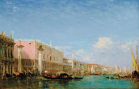 Le Quai Des Esclaves Venise by Felix Ziem
