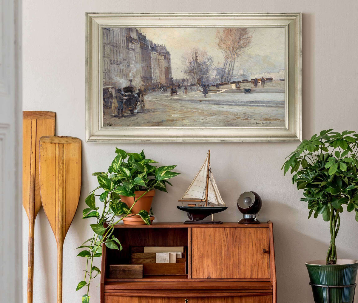 Le Quai Des Grands Augustins by Georges Jules Victor Clairin