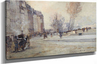 Le Quai Des Grands Augustins by Georges Jules Victor Clairin