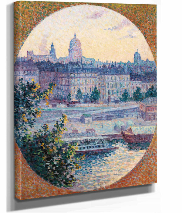 Le Quai Montebello Et La Colline Sainte Genevieve by Maximilien Luce