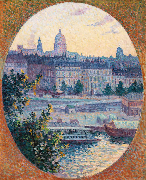 Le Quai Montebello Et La Colline Sainte Genevieve by Maximilien Luce