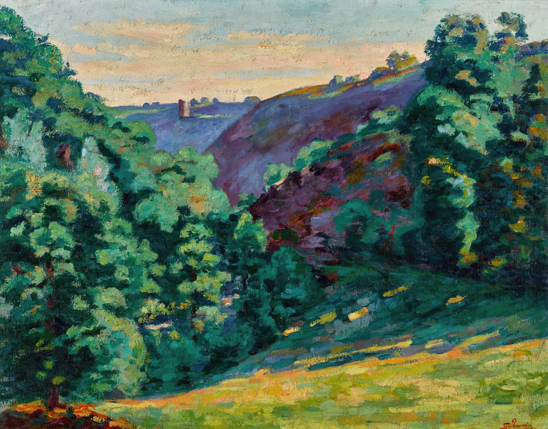 Le Ravin De La Folie Vue De Chateau Crozant by Armand Guillaumin
