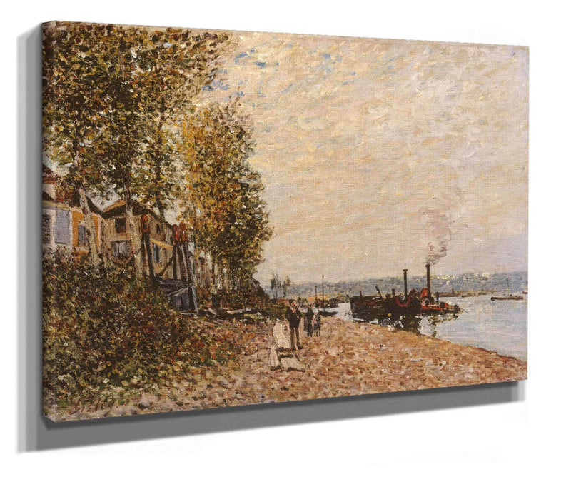 Le Remorqueur Le Loing A Saint Mammes by Alfred Sisley