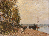 Le Remorqueur Le Loing A Saint Mammes by Alfred Sisley