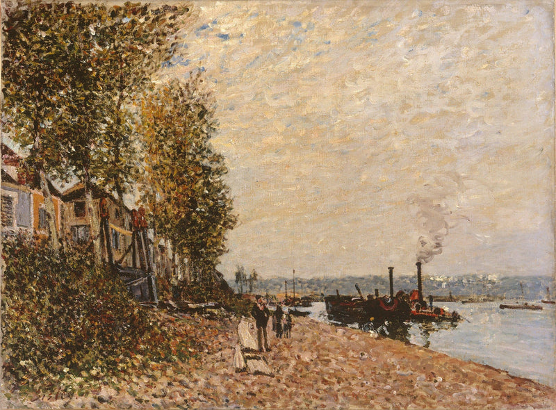 Le Remorqueur Le Loing A Saint Mammes by Alfred Sisley