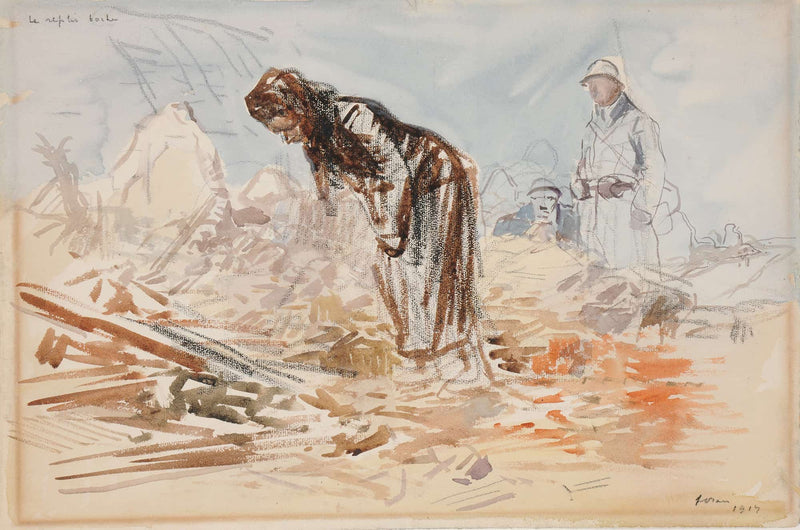 Le Repli Boche by Jean Louis Forain