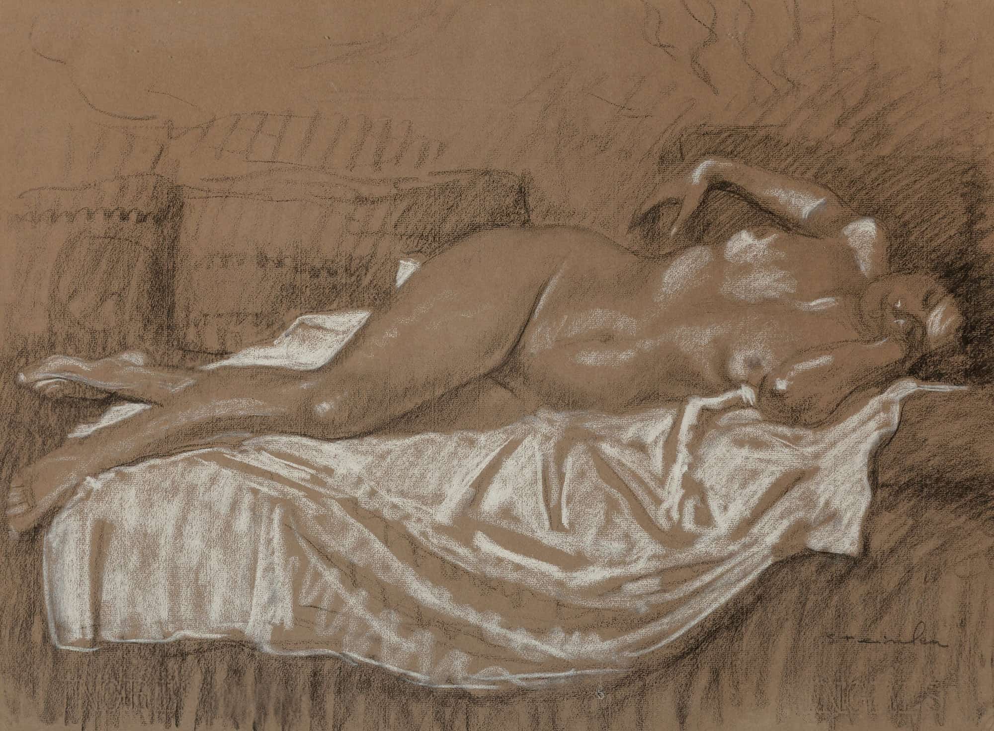Le Repos Du Modele by Theophile Alexandre Steinlen