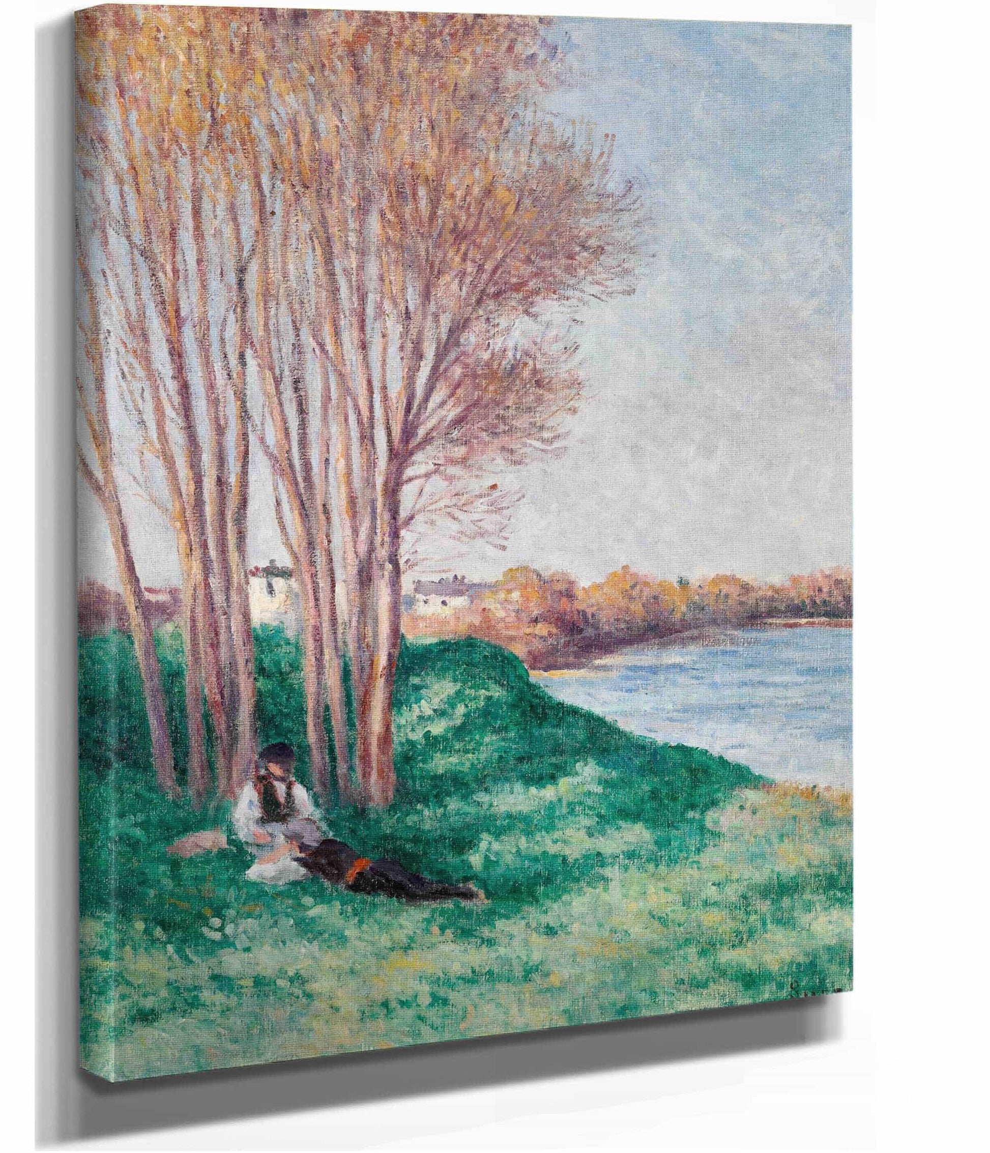 Le Repos Sur Les Bords De La Loire A Saint Ay by Maximilien Luce