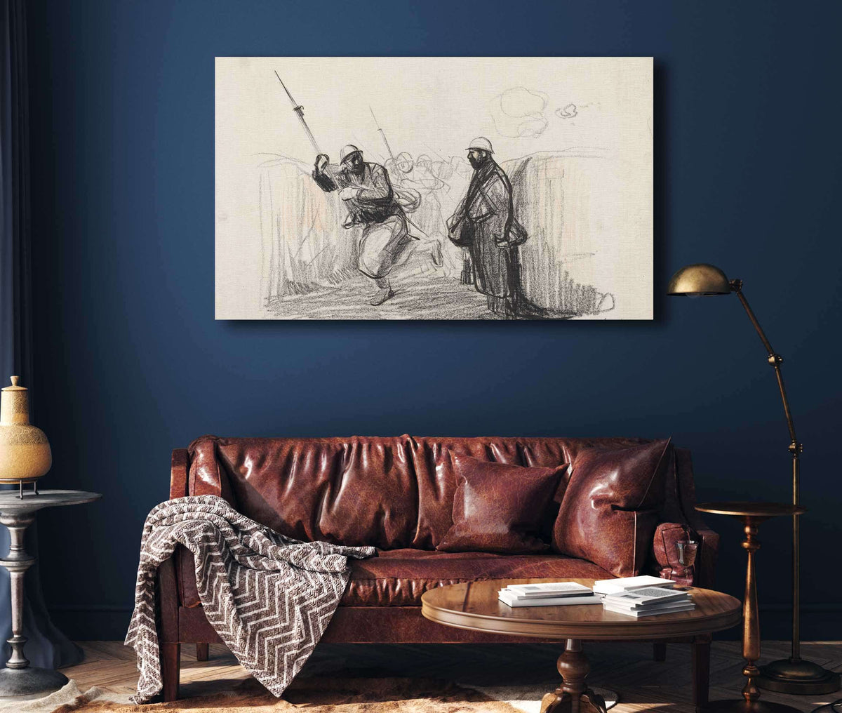 Le Retour Du Permissionnaire Tu Tombes A Pie by Jean Louis Forain