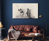 Le Retour Du Permissionnaire Tu Tombes A Pie by Jean Louis Forain