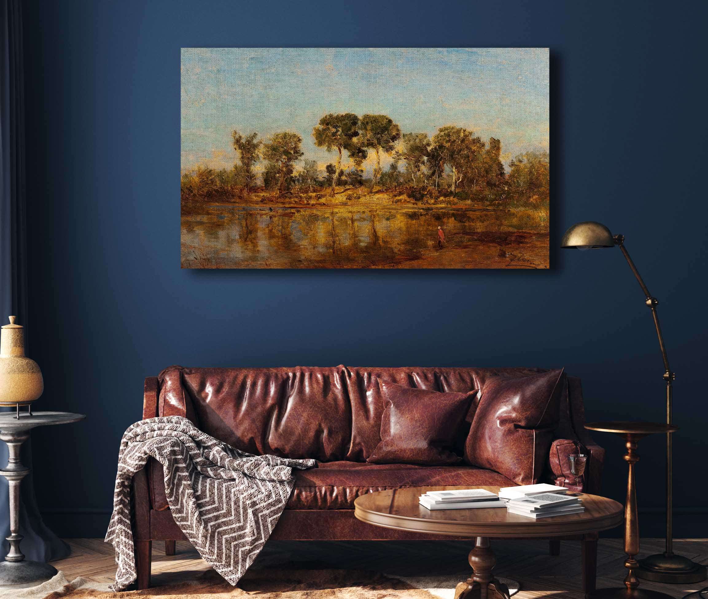 Le Rhone Entre Arles Et Avignon by Felix Ziem