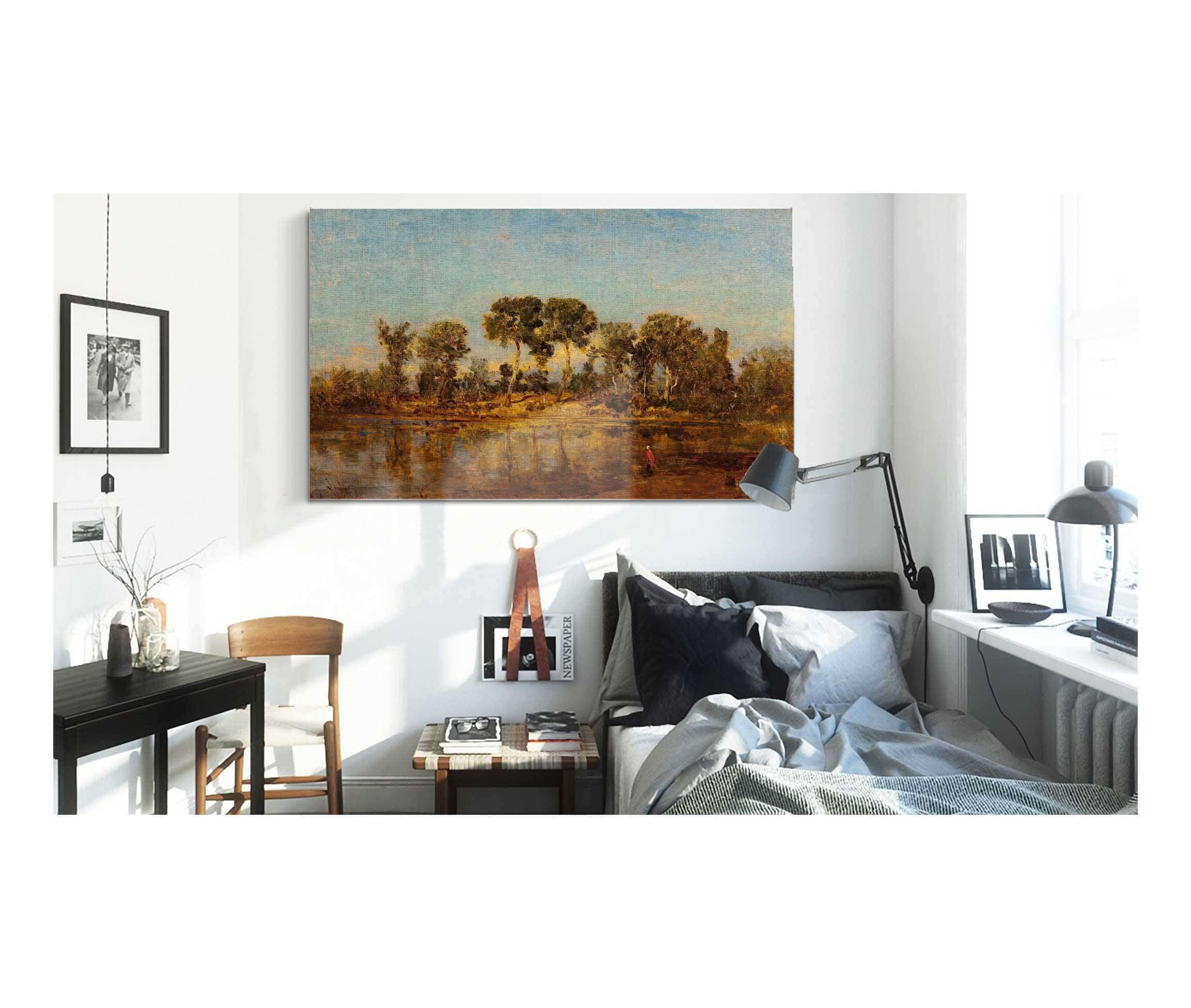 Le Rhone Entre Arles Et Avignon by Felix Ziem