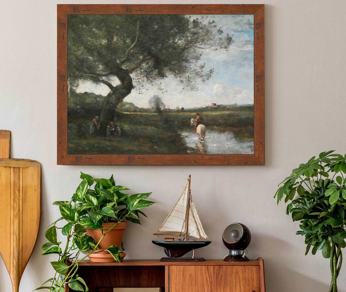 Le Ruisseau Au Cheval Blanc by Jean Baptiste Camille Corot