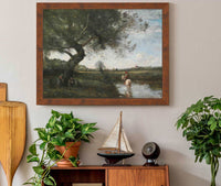 Le Ruisseau Au Cheval Blanc by Jean Baptiste Camille Corot