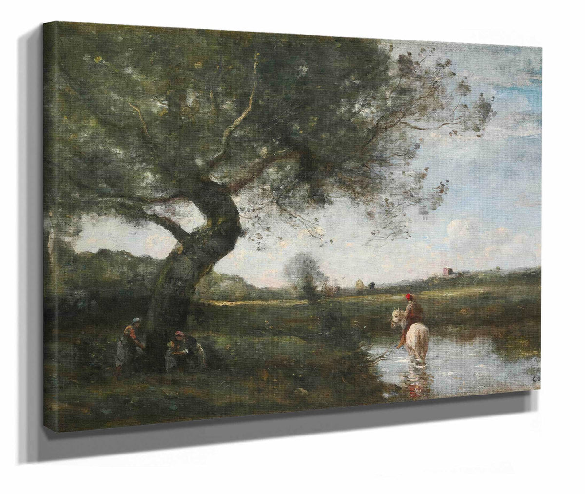Le Ruisseau Au Cheval Blanc by Jean Baptiste Camille Corot