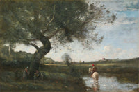 Le Ruisseau Au Cheval Blanc by Jean Baptiste Camille Corot