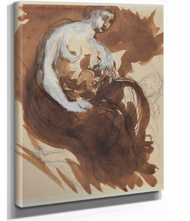 Le Sommeil Femme Assise by Pierre Puvis De Chavannes